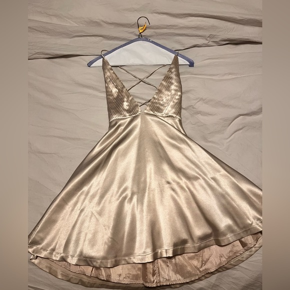 Missguided silk open back mini dress size 0 - Picture 1 of 4